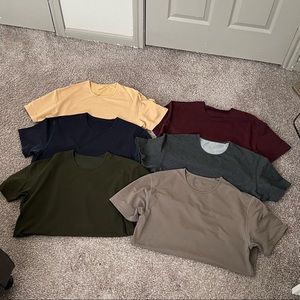 BYLT Mens Premium Basics Drop Cut: LUX Shirts Bundle Pack Size L